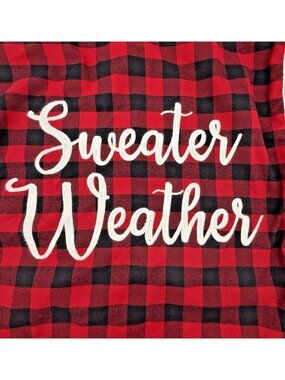Aspen Plaid Pillow Cover Sweater Weather Buffalo Check Zippered Cotton Holiday